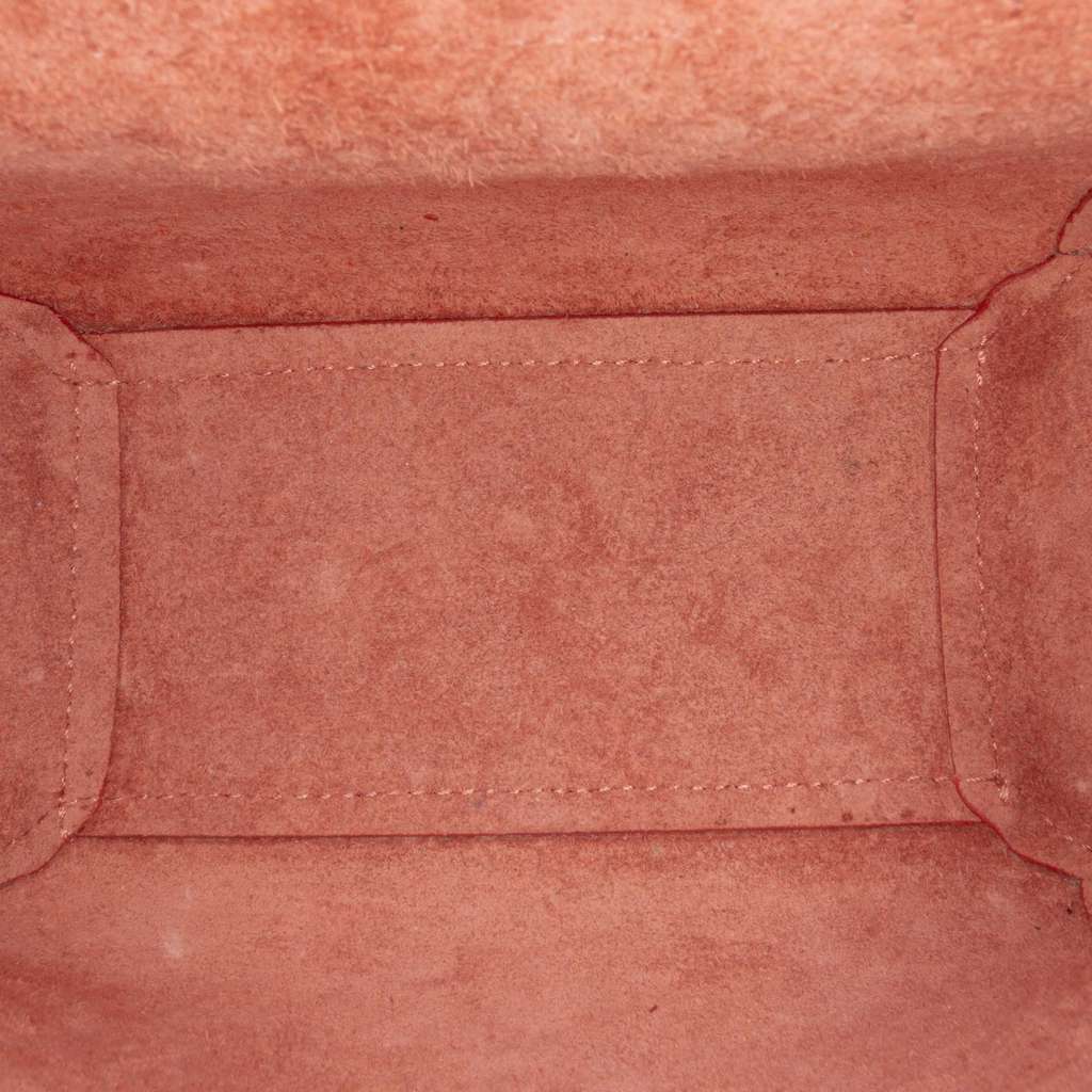 Celine Pico Grained Calfskin Belt Bag Orange Leather Good condition - Model View