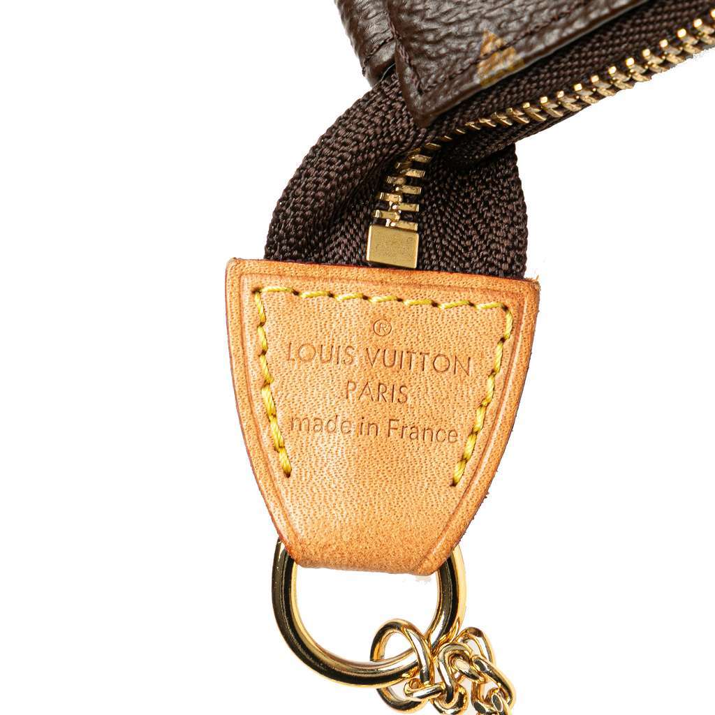 Louis Vuitton Monogram Mini Pochette Accessoires Brown Canvas Very good condition - Box View