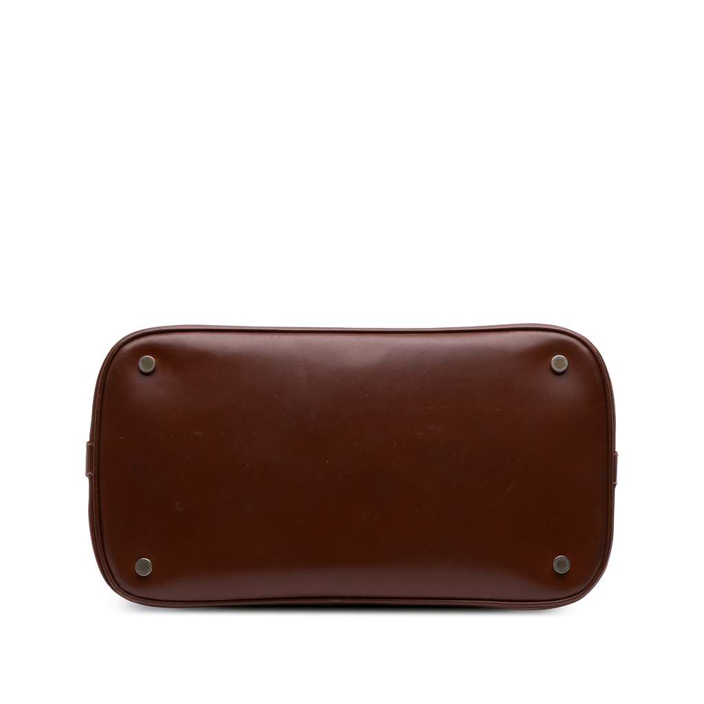 Burberry Haymarket Check Coated Canvas Handbag Brown Canvas Good - Inside View