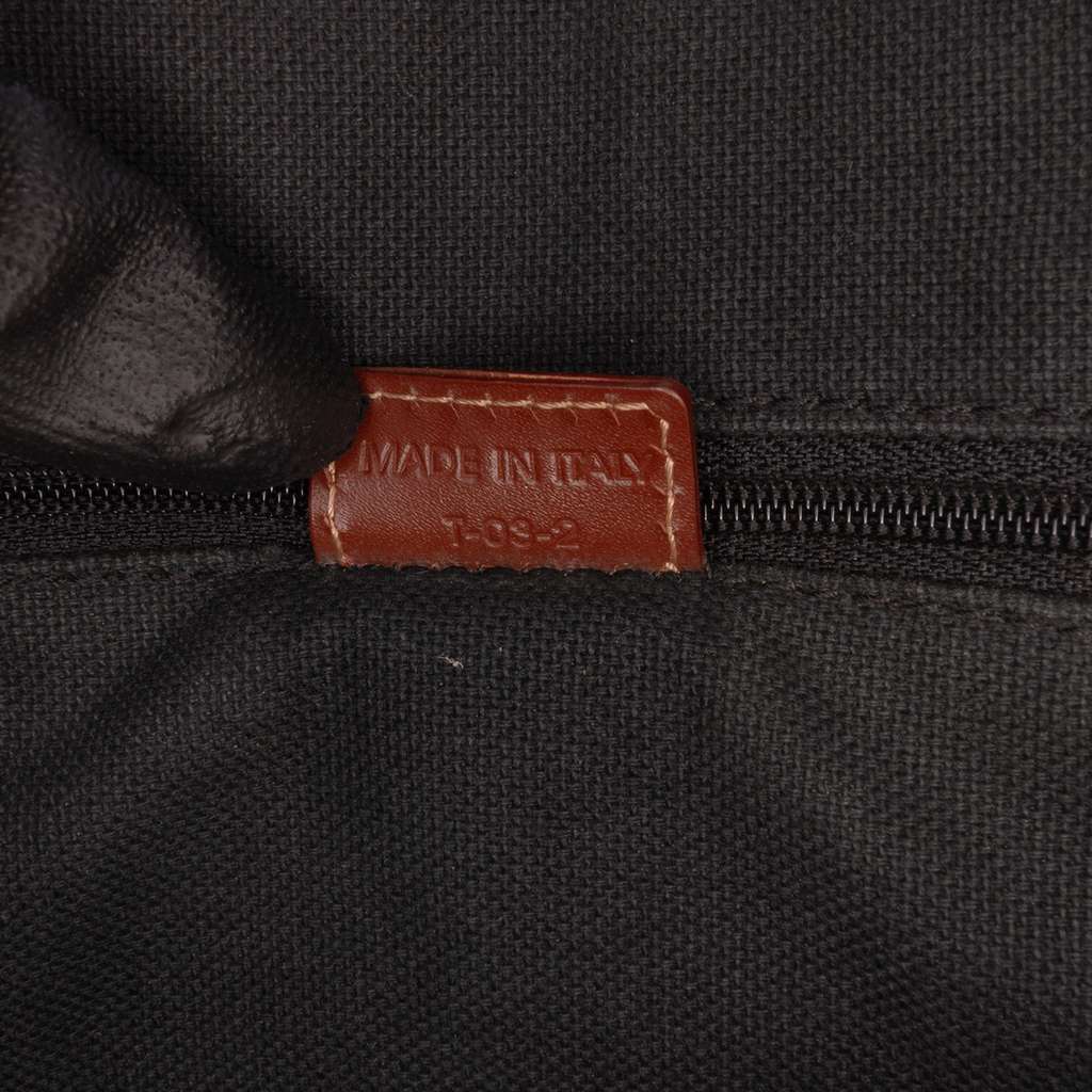 Burberry Haymarket Check Coated Canvas Handbag Brown Canvas Good - Box View