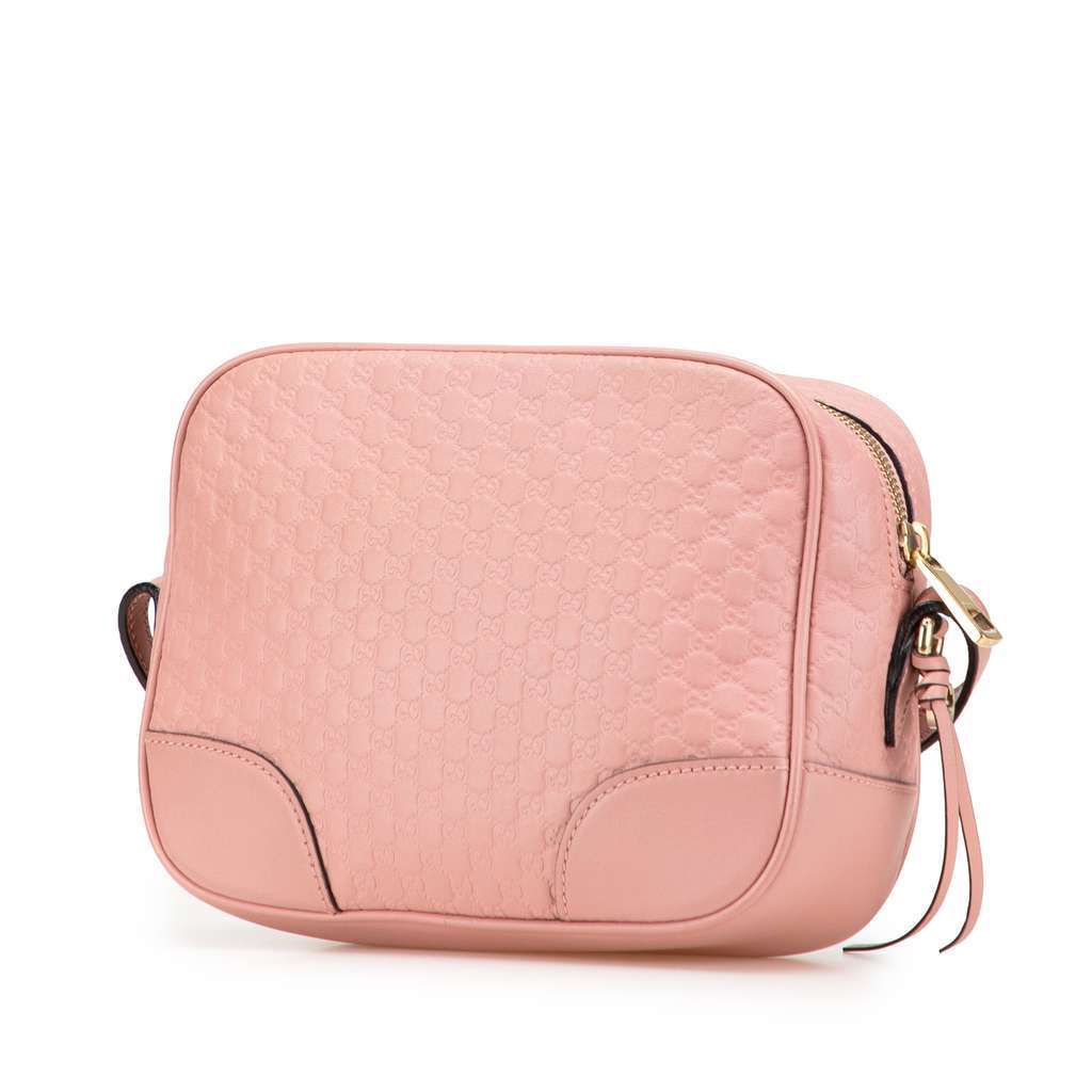 Gucci Microguccissima Bree Crossbody Pink Leather Very good - Back View