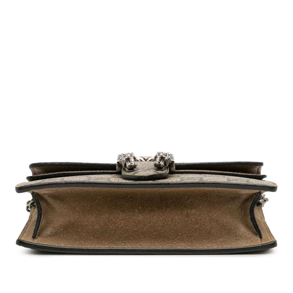 Gucci Mini GG Supreme Dionysus Crossbody Brown Canvas Good condition - Inside View
