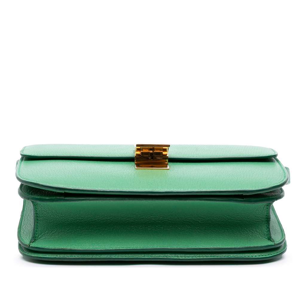 Celine Medium Calfskin Classic Box Green Leather Very good condition - Inside View