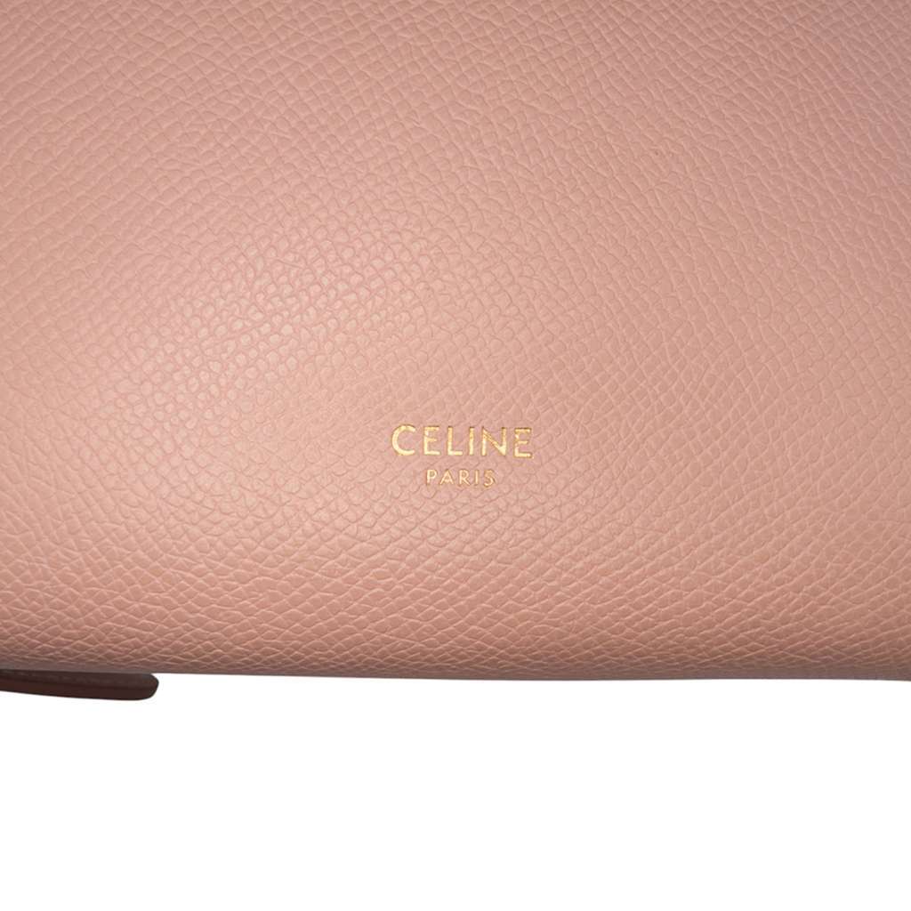Celine Nano Grained Calfskin Belt Bag Pink Leather Good condition - Box View