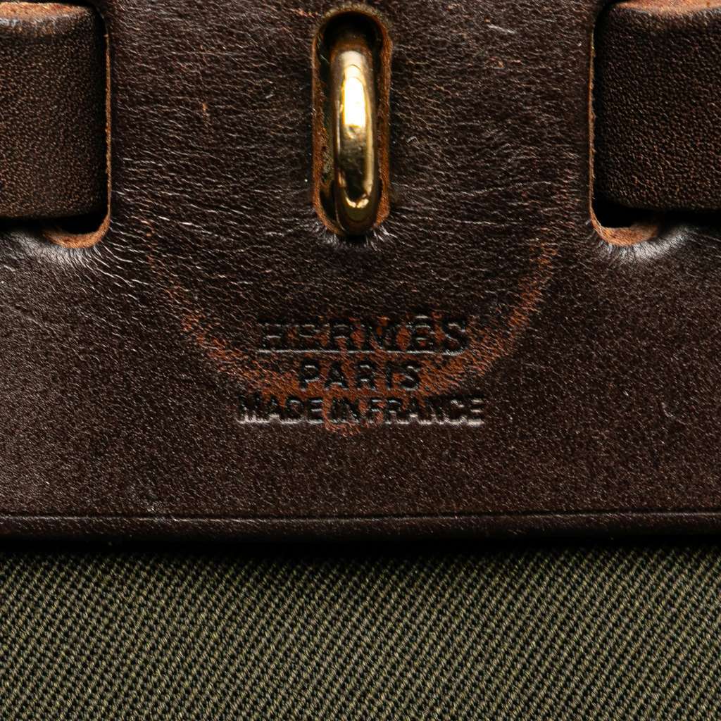 Hermès Toile Herbag Backpack PM Brown Canvas Good condition - Box View