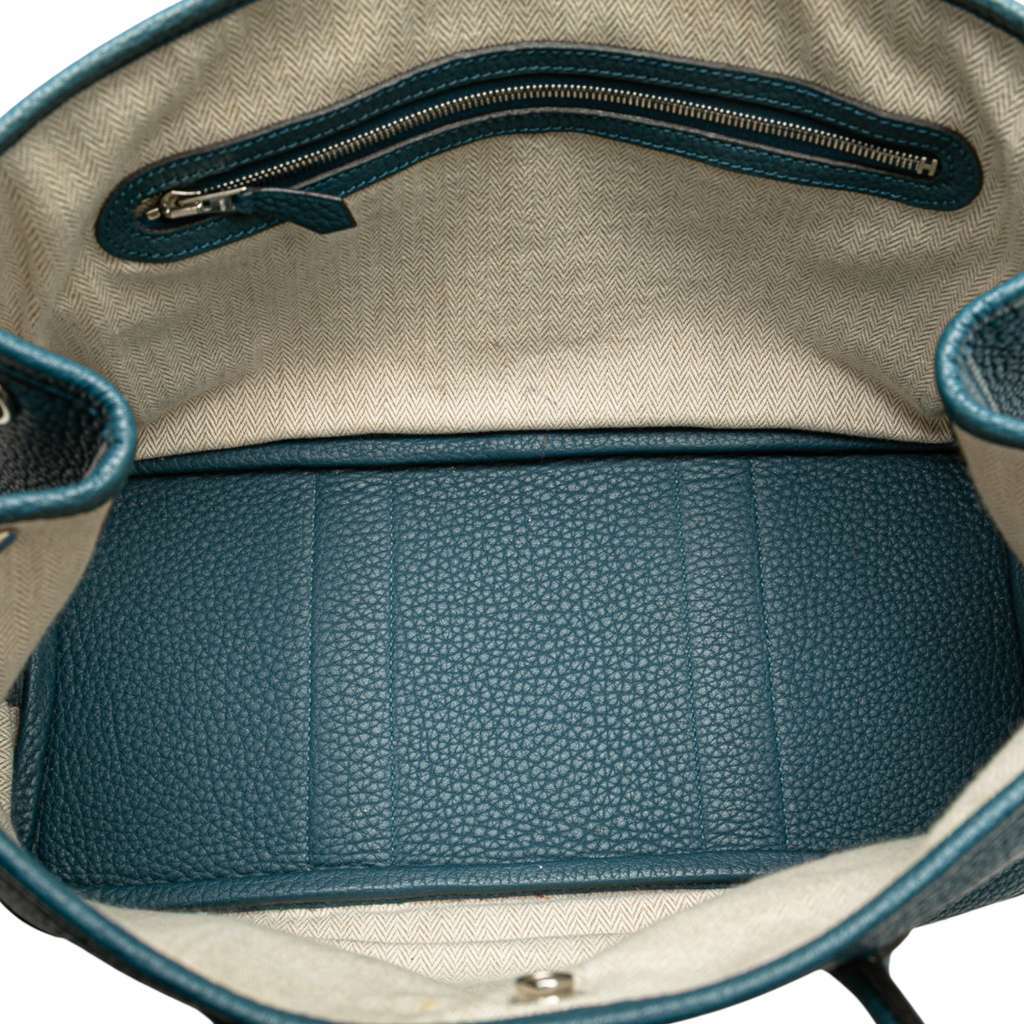 Hermès Negonda Garden Party 30 Blue Leather Good condition - Model View