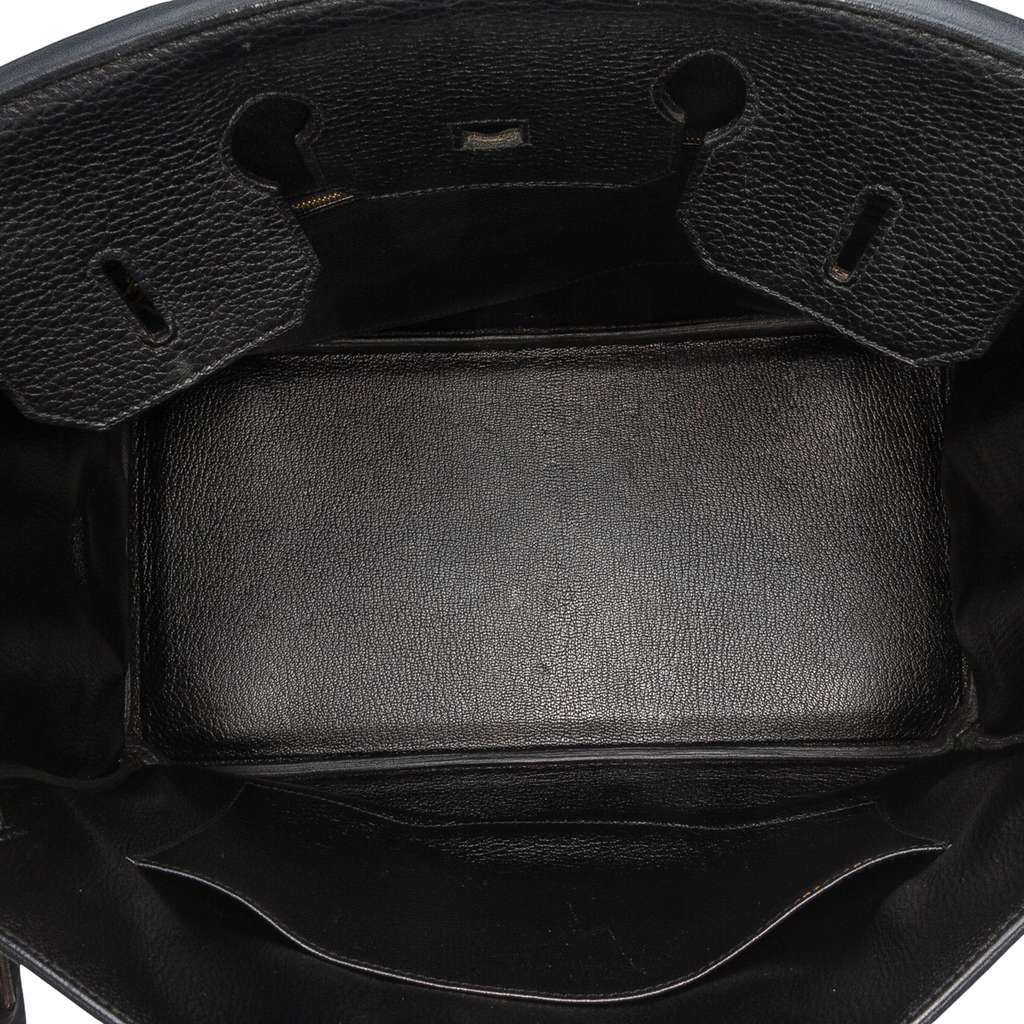 Hermès Togo Birkin Retourne 35 Black Leather Good condition - Model View