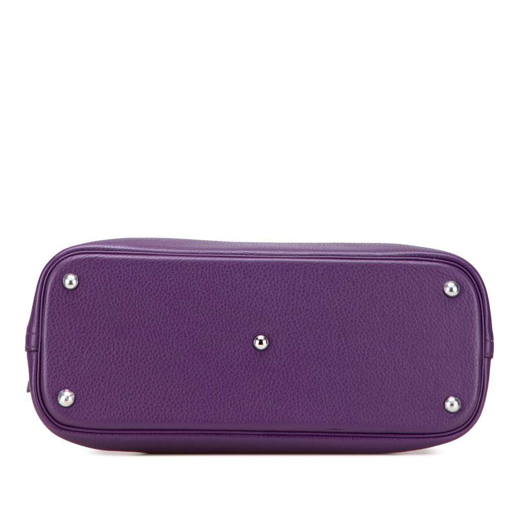 Hermès Clemence Bolide 35 Purple Leather Good condition - Inside View