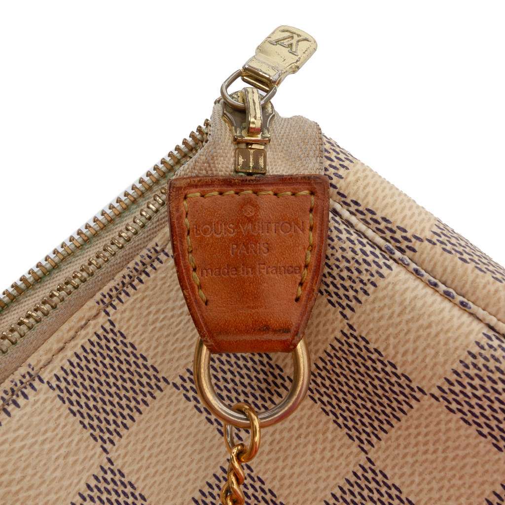 Louis Vuitton Damier Azur Mini Pochette Accessoires White Very good - Box View