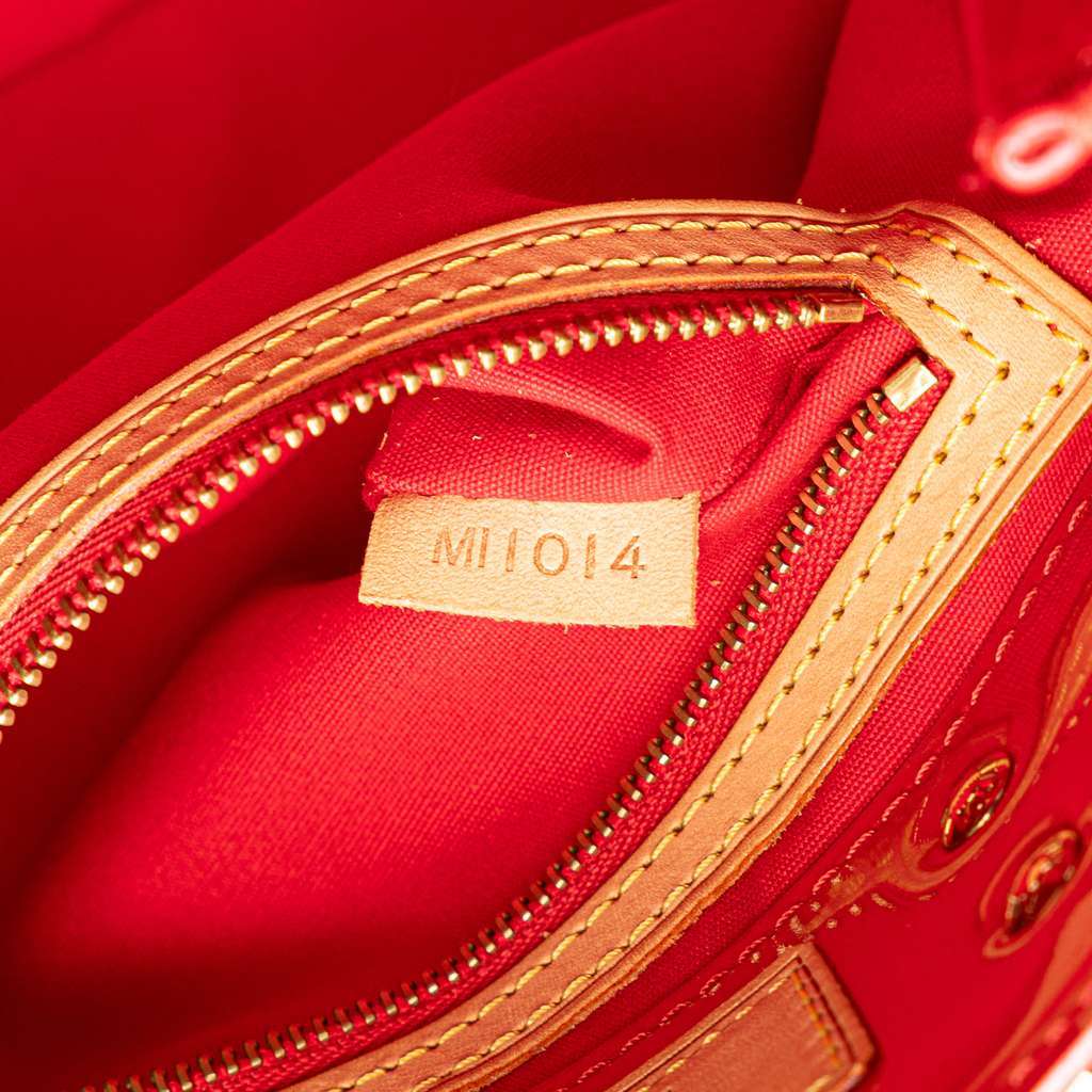 Louis Vuitton Monogram Vernis Reade PM Red Leather Very good - Box View