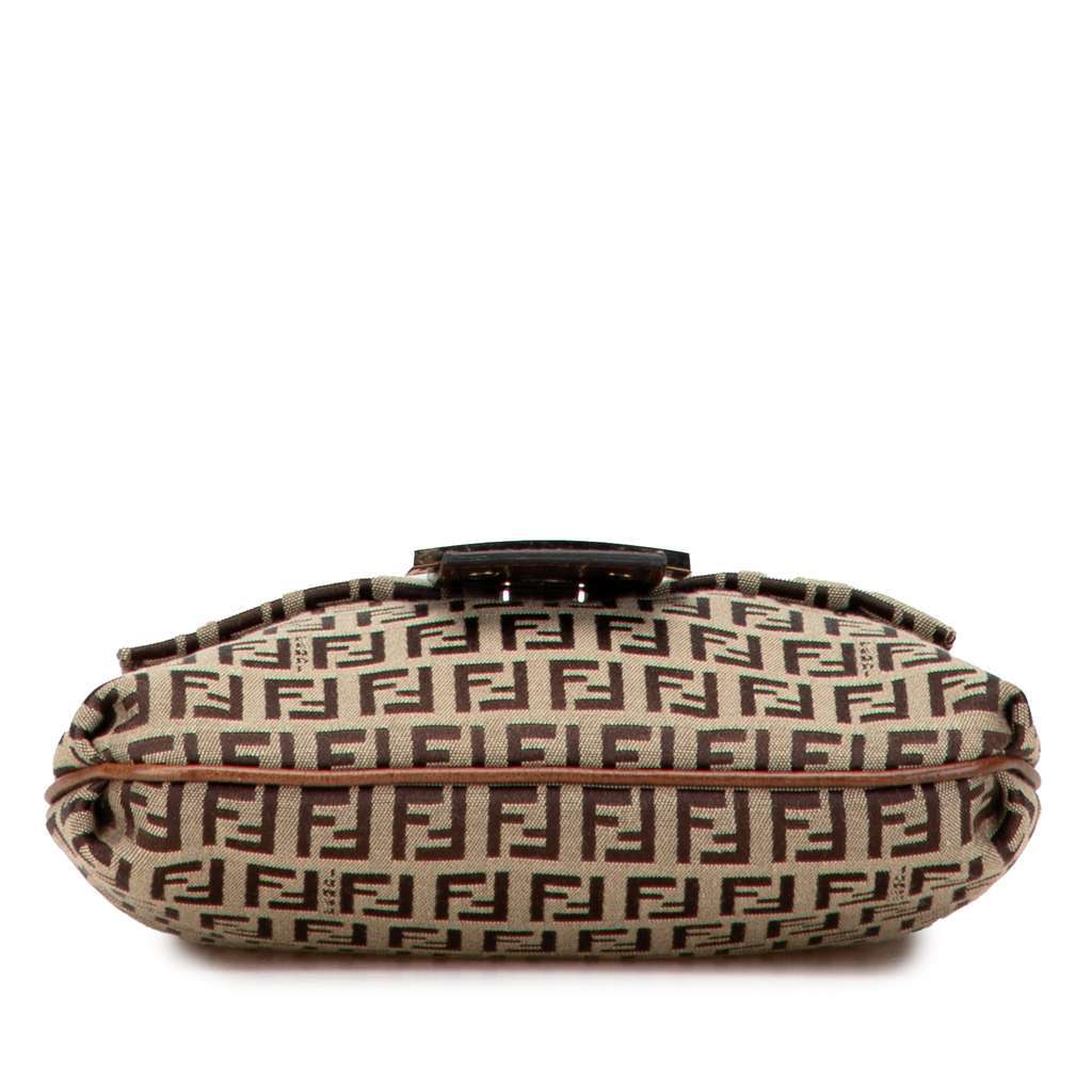 Fendi Zucchino Canvas Crossbody Brown Canvas Very good - Inside View
