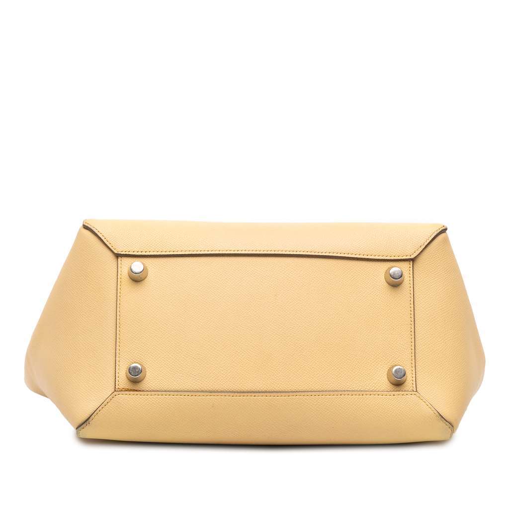 Celine Mini Leather Belt Bag Satchel Brown Leather Good - Inside View