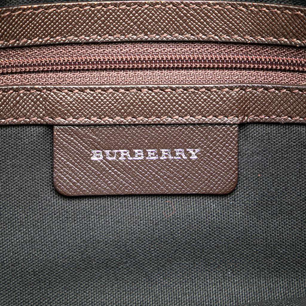 Burberry House Check Canvas Crossbody Brown Canvas Good - Box View