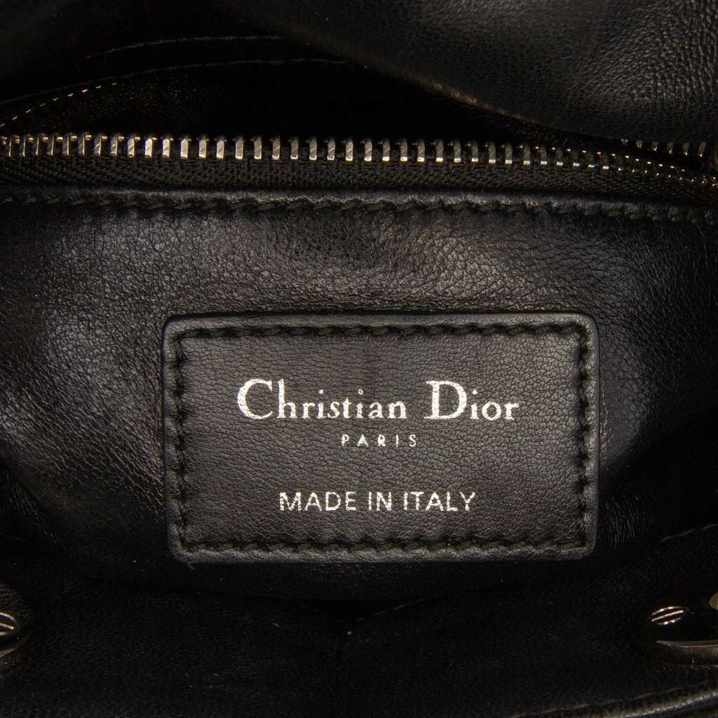 Dior Mini Patent Sequined Lady Dior Pink Leather Very good - Box View