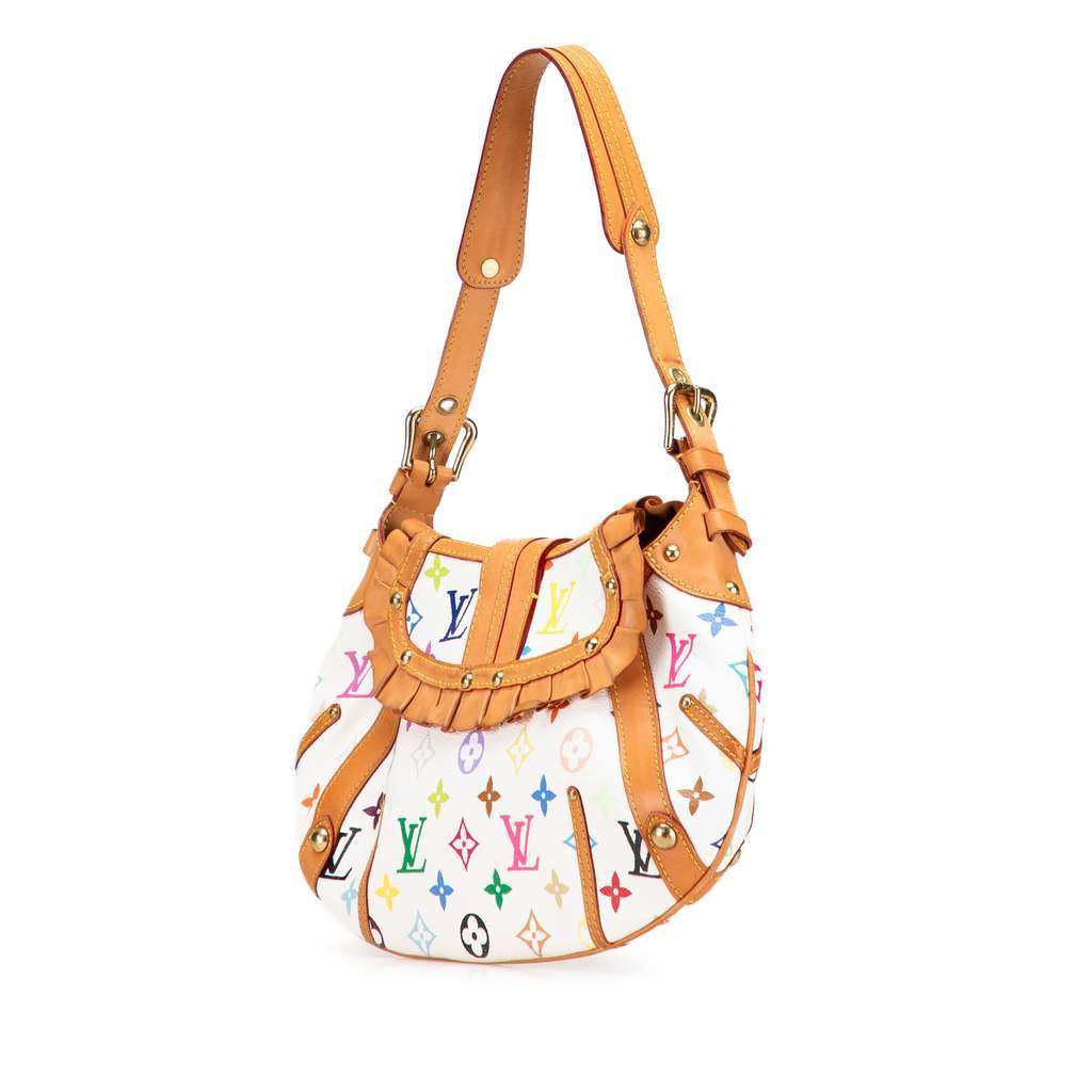 Louis Vuitton Monogram Multicolore Leonor White Very good condition - Back View