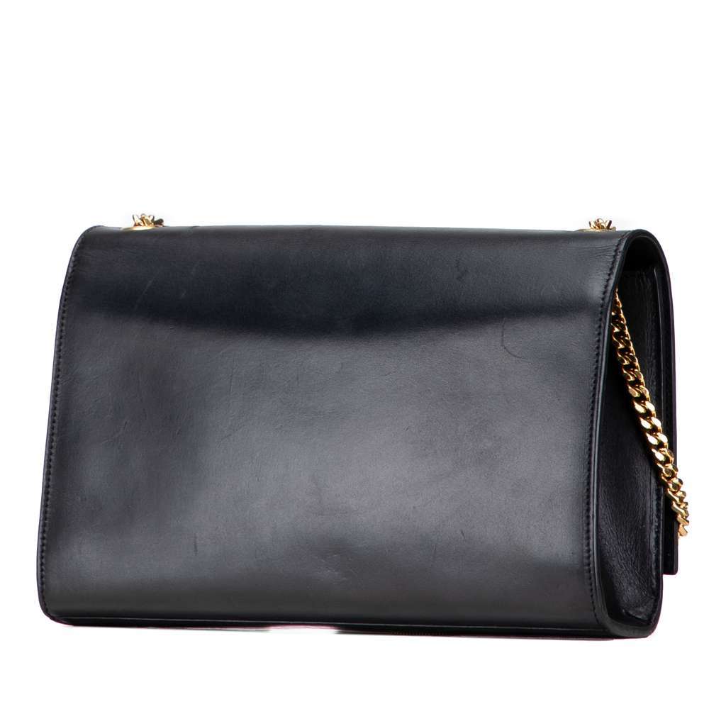 Saint Laurent Medium Smooth Calfskin Classic Monogram Kate Tassel Crossbody Black Leather Very good condition - Back View