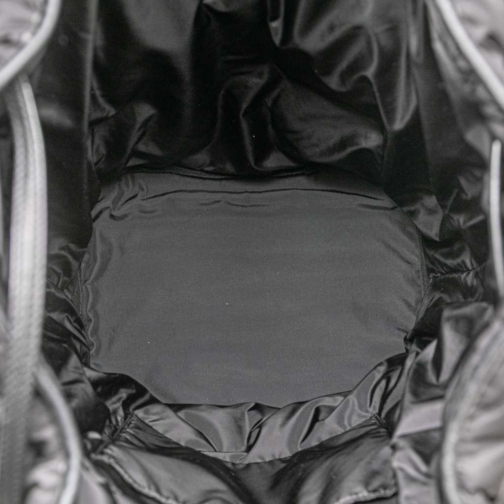 Saint Laurent Nylon Rive Gauche Drawstring Backpack Black Very good - Model View