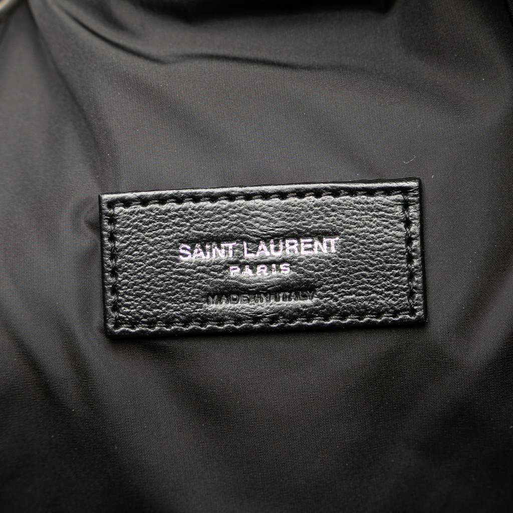 Saint Laurent Nylon Rive Gauche Drawstring Backpack Black Very good - Box View