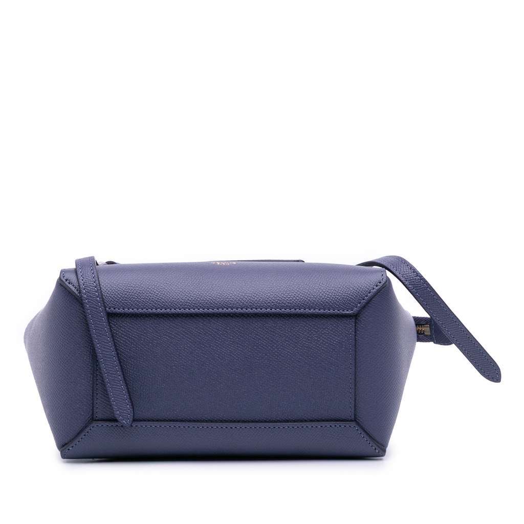 Celine Nano Grained Calfskin Belt Bag Purple Leather Good - Inside View