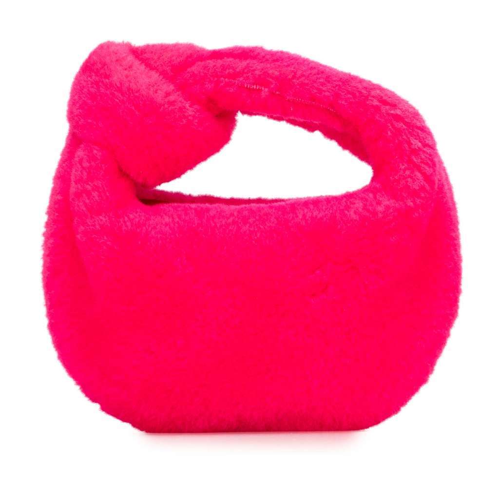 Bottega Veneta Mini Shearling Jodie Pink Very good - Front View