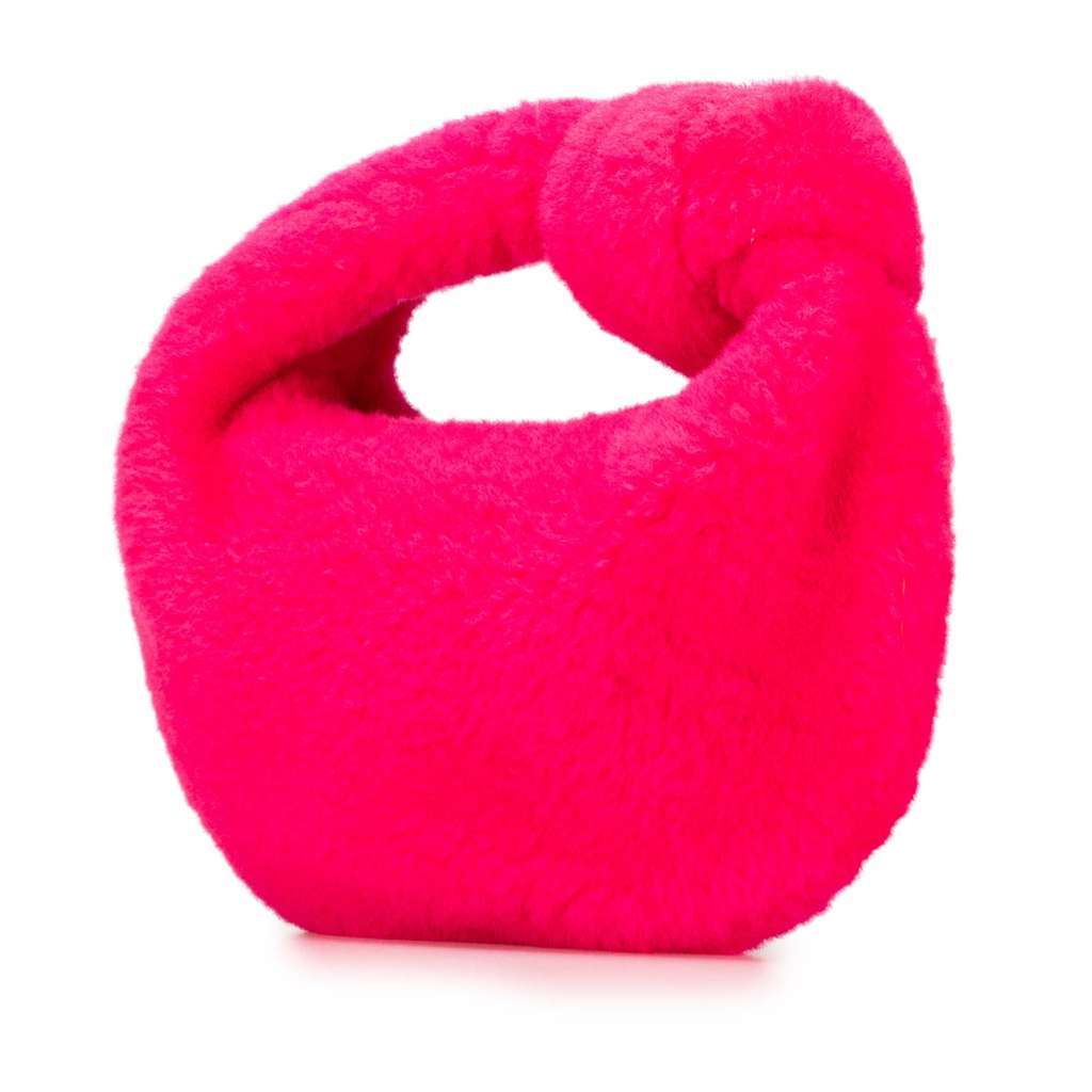 Bottega Veneta Mini Shearling Jodie Pink Very good - Back View