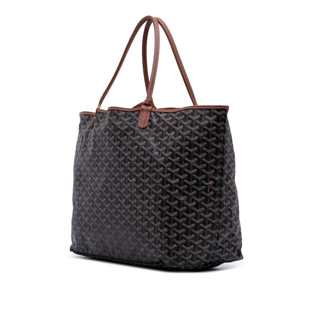 Goyard Goyardine Saint Louis GM Black Canvas Very good condition - Back View