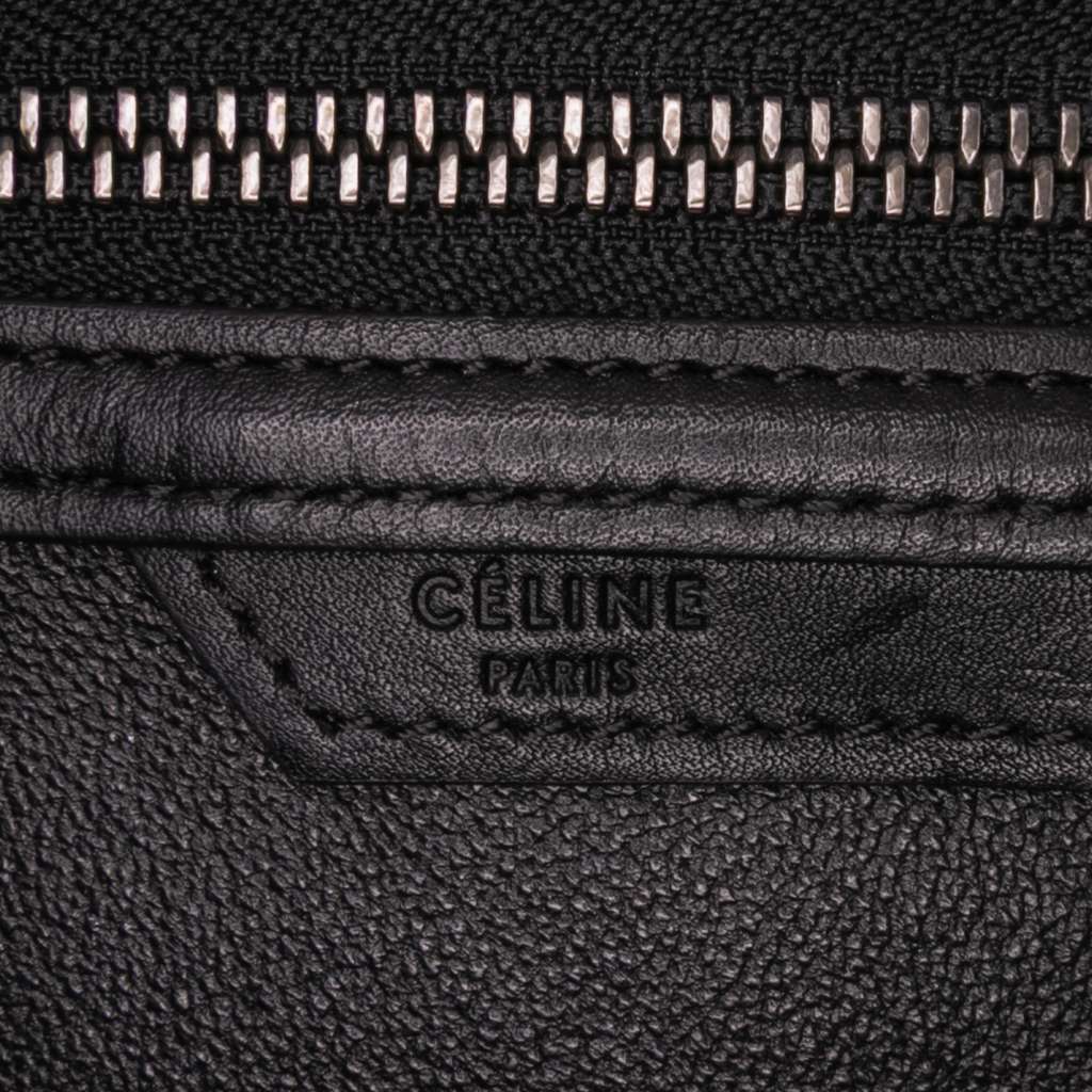 Celine Micro Tricolor Leather Luggage Tote Blue Leather Very good - Box View