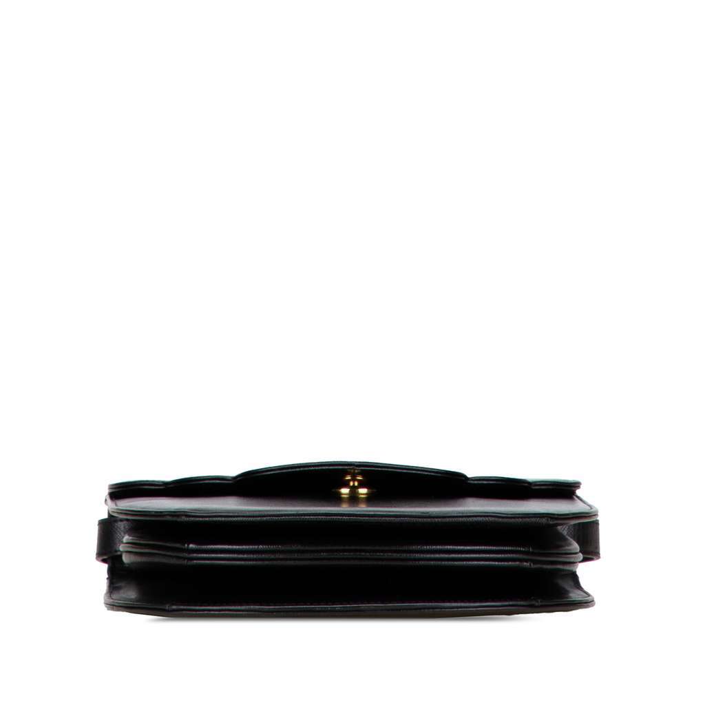 Saint Laurent Leather Monogram Crossbody Black Leather Good - Inside View