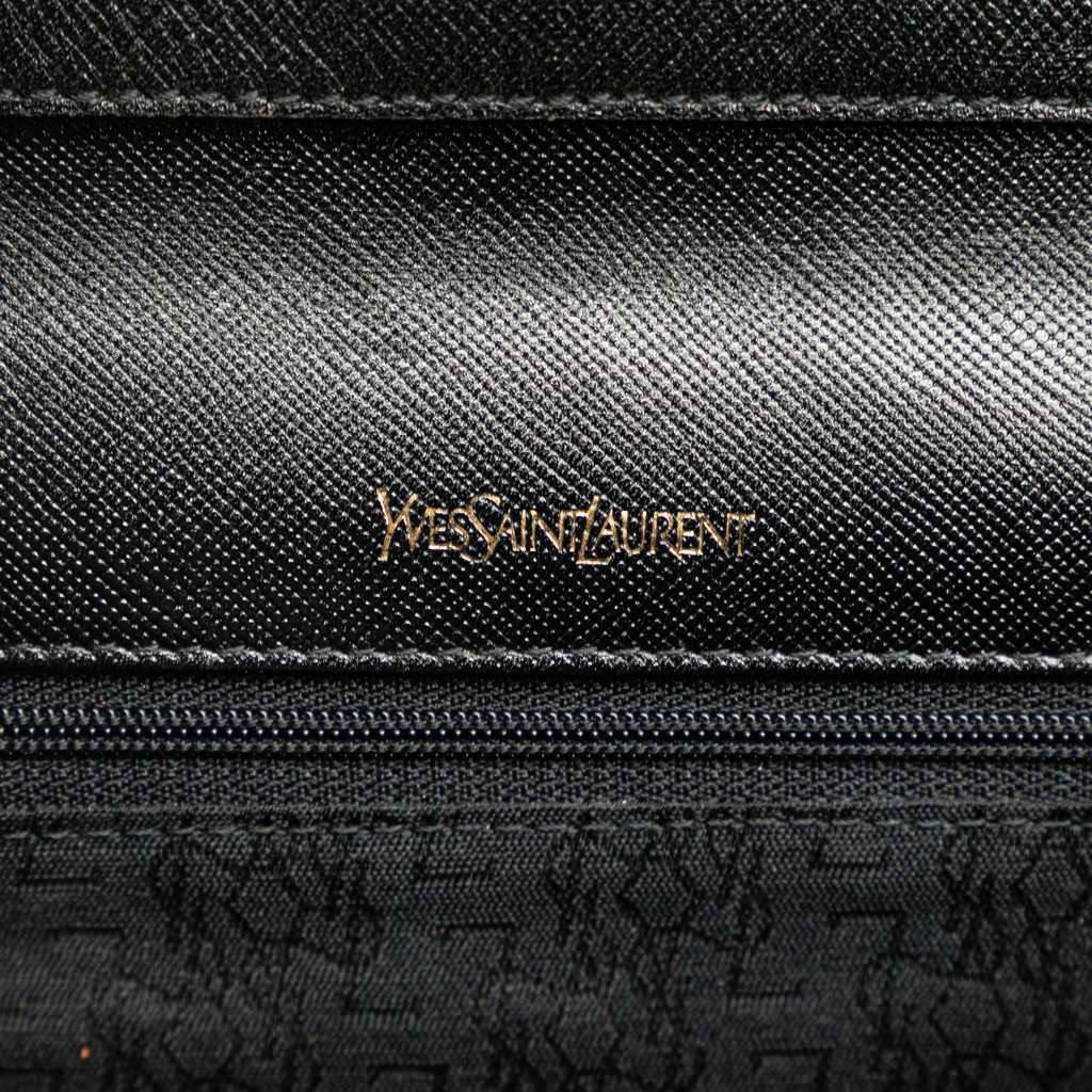 Saint Laurent Leather Monogram Crossbody Black Leather Good - Box View