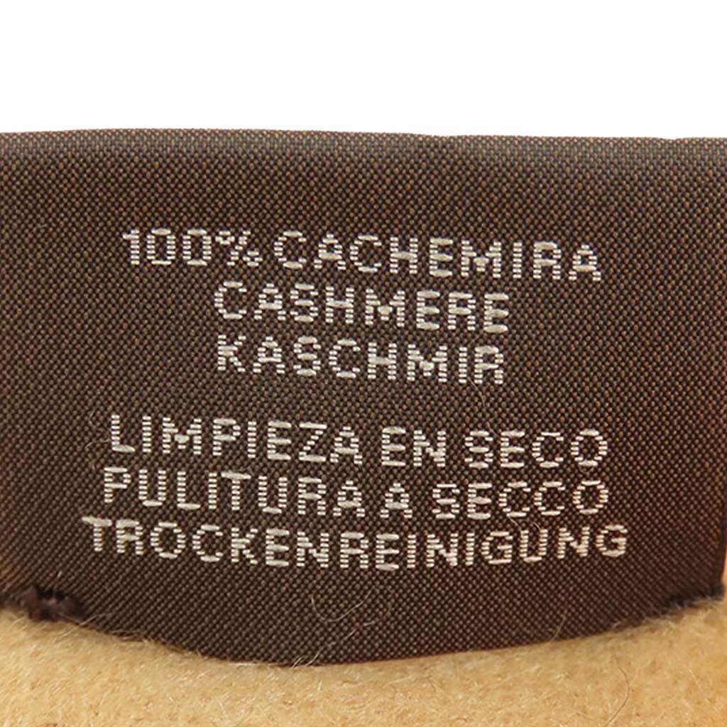 Hermès Casaque Chevron Muffler Cashmere Scarf Orange Wool Good condition - Inside View