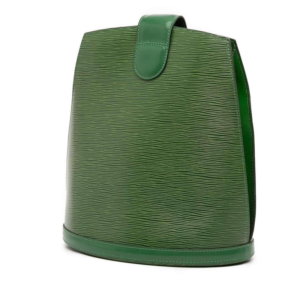 Louis Vuitton Epi Cluny Green Leather Good condition - Back View