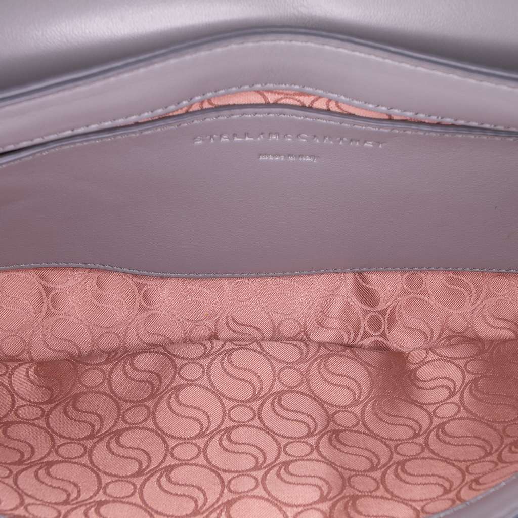 Stella McCartney Alter Mat S Wave Padded Shoulder Bag Grey Polyester Very good - Model View