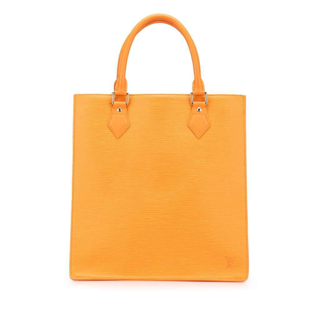 Louis Vuitton Epi Sac Plat PM Orange Leather Very good - Front View