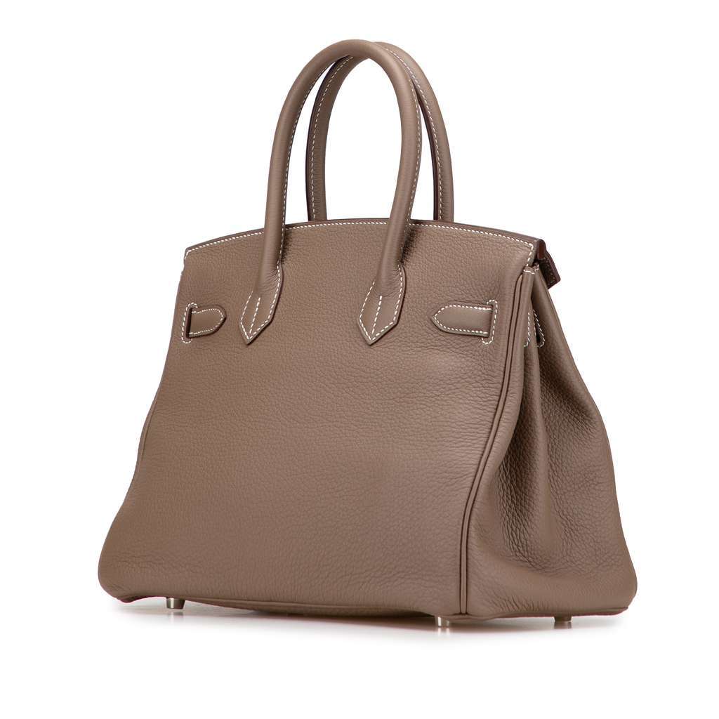 Hermès Togo Birkin Retourne 30 Brown Leather Good condition - Back View