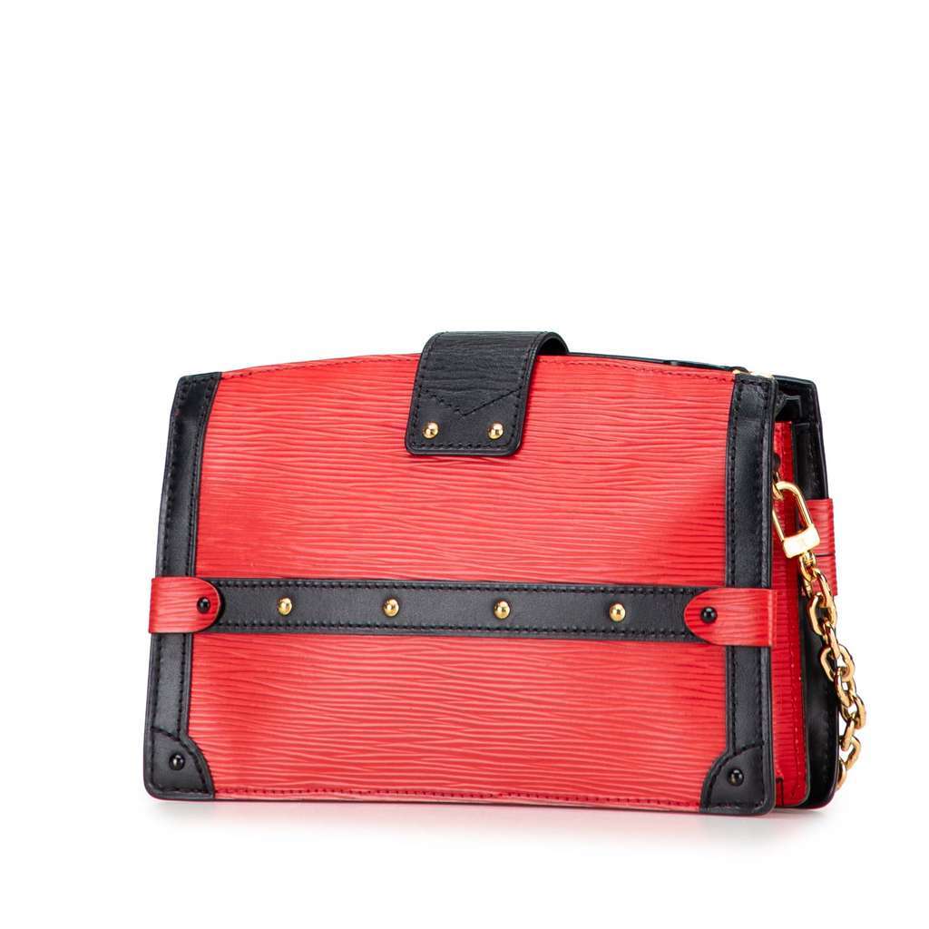 Louis Vuitton Epi Trunk Clutch Red Leather Very good - Back View