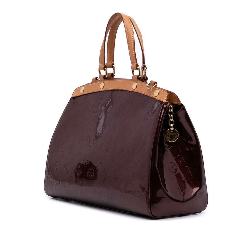 Louis Vuitton Monogram Vernis Brea MM Red Leather Good condition - Back View