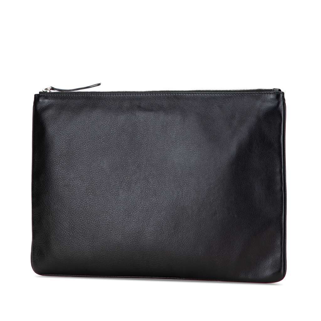 Balenciaga Leather Everyday Clutch Black Leather Good condition - Back View