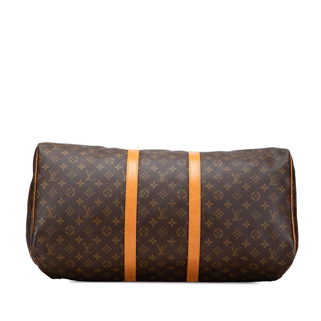 Louis Vuitton Monogram Keepall 55 Brown Good - Inside View