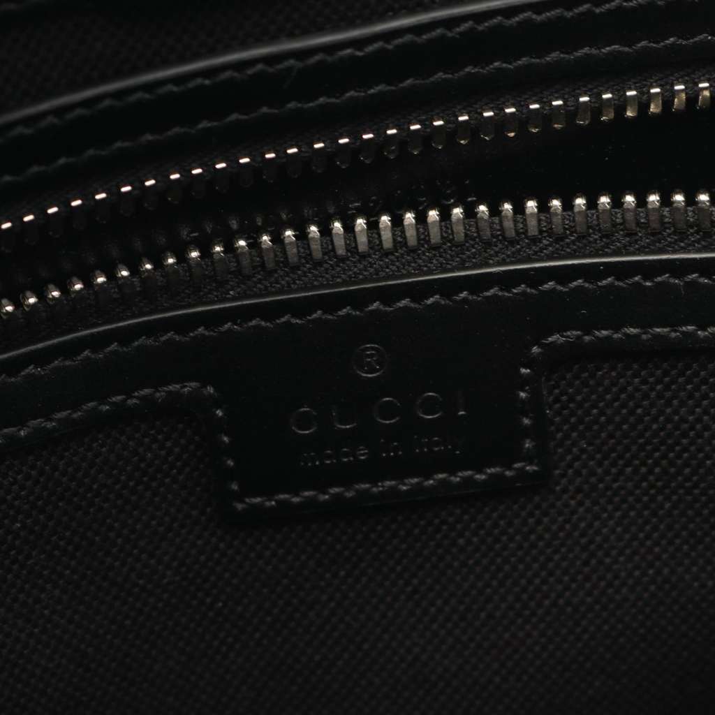 Gucci Large GG Supreme Web Tote Black Canvas Very good - Inside View