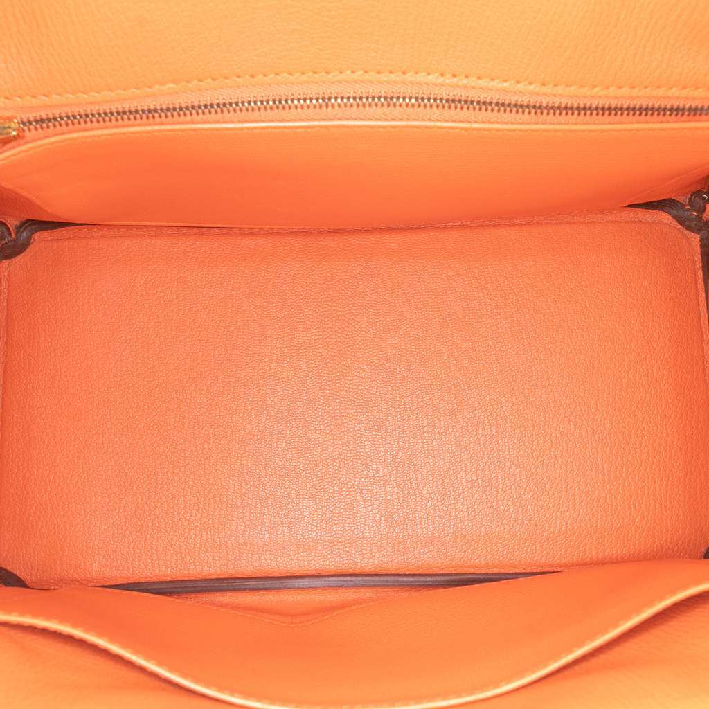 Hermès Epsom Birkin Retourne 30 Orange Leather Good condition - Model View