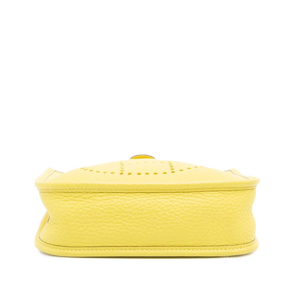 Hermès Clemence Evelyne TPM Yellow Leather Good condition - Inside View