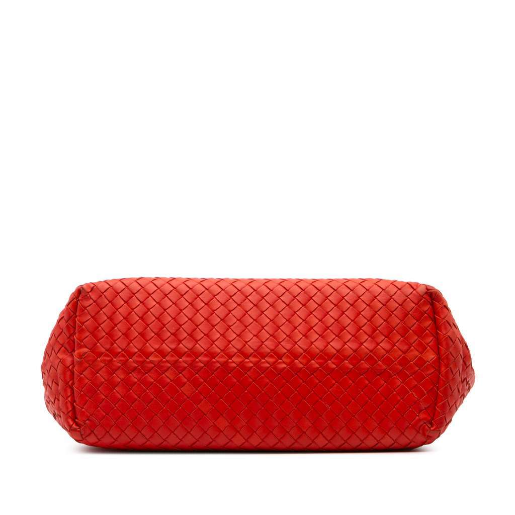 Bottega Veneta Medium Nappa Intrecciato Garda Tote Red Leather Good condition - Inside View