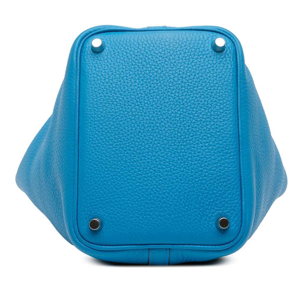 Hermès Clemence Picotin Lock 18 Blue Leather Good condition - Inside View