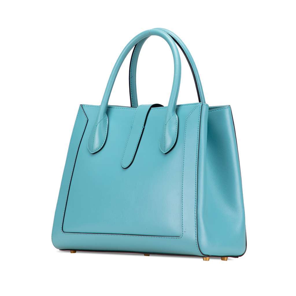 Gucci Medium Calfskin Jackie 1961 Tote Blue Leather Very good condition - Back View