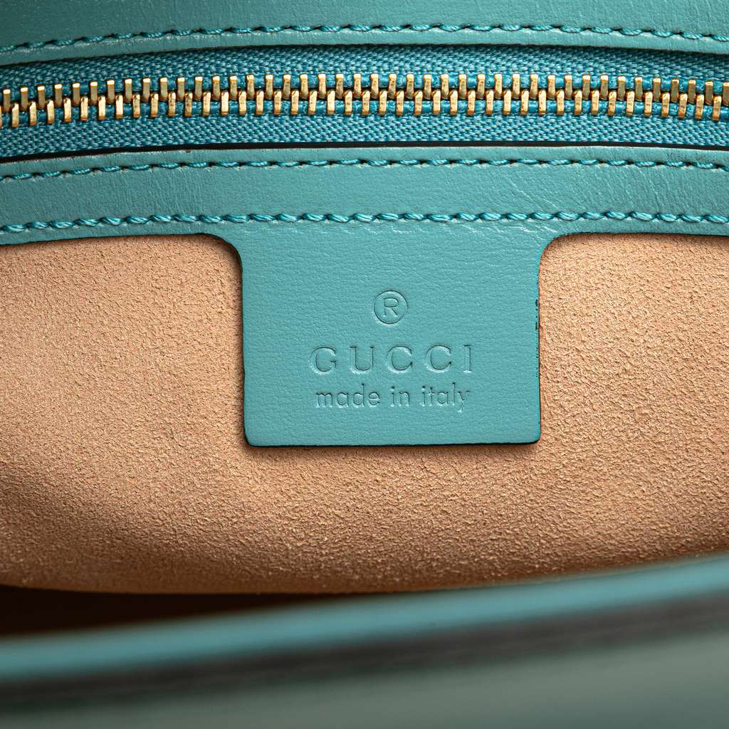 Gucci Medium Calfskin Jackie 1961 Tote Blue Leather Very good condition - Box View