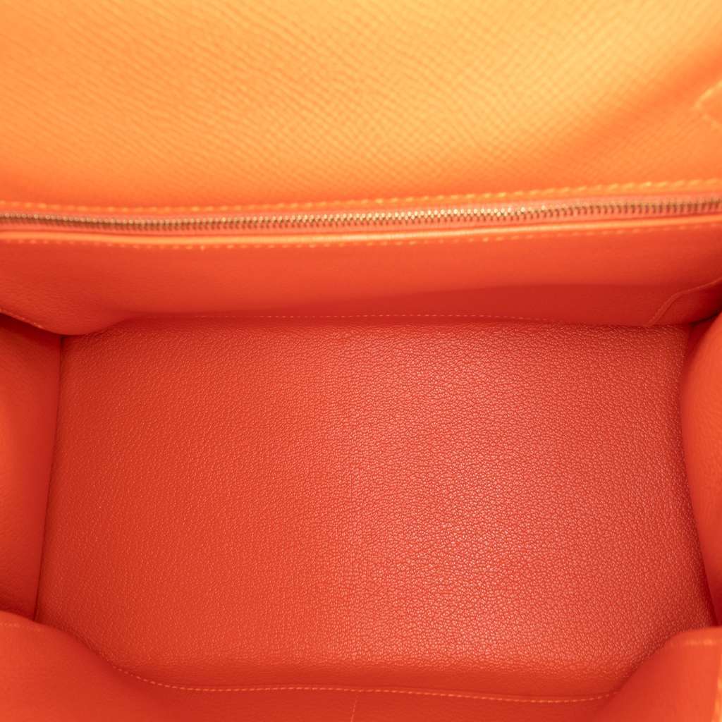 Hermès Epsom Kelly II Sellier 32 Orange Leather Good condition - Model View