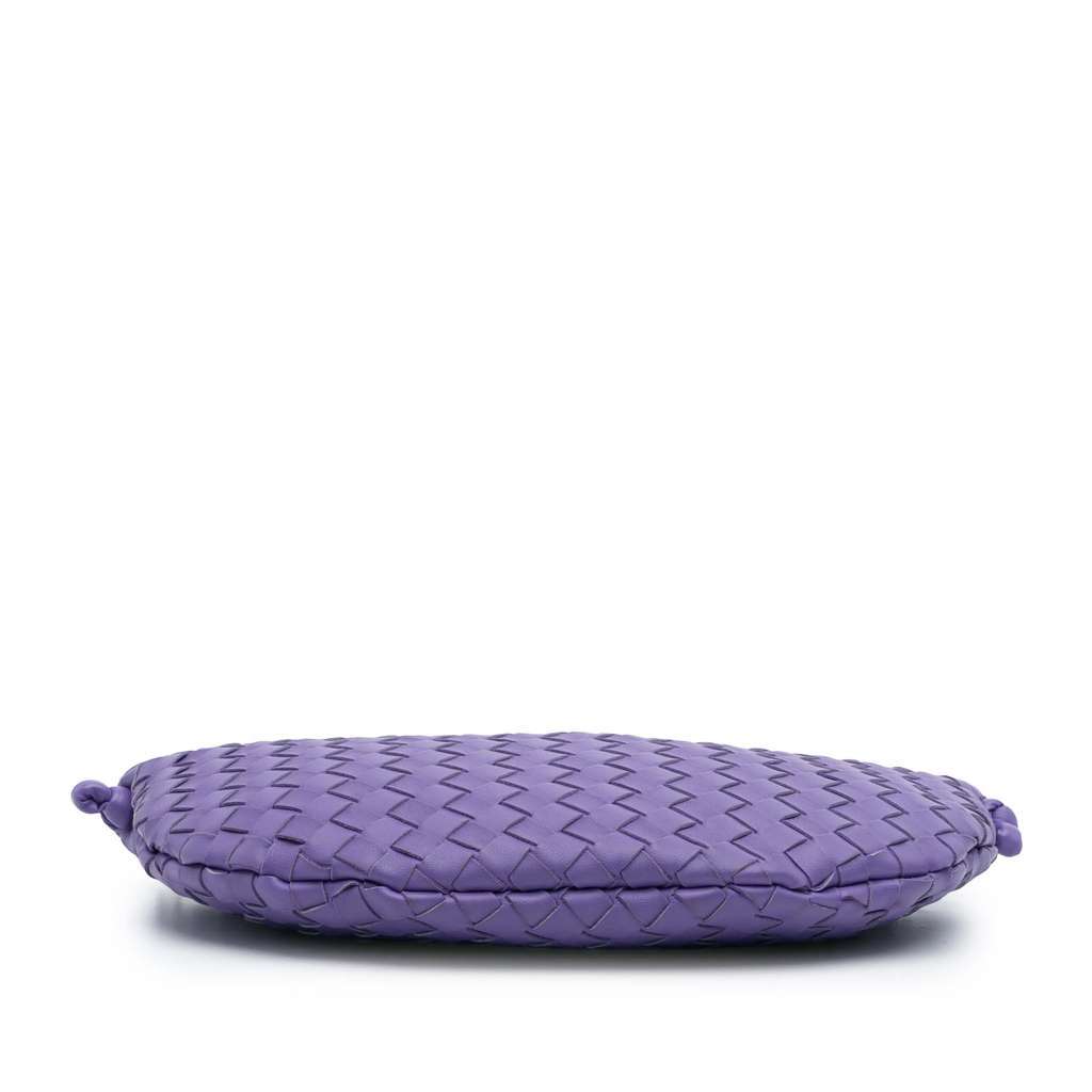 Bottega Veneta Small Nappa Intrecciato Turn Pouch Purple Leather Very good - Inside View