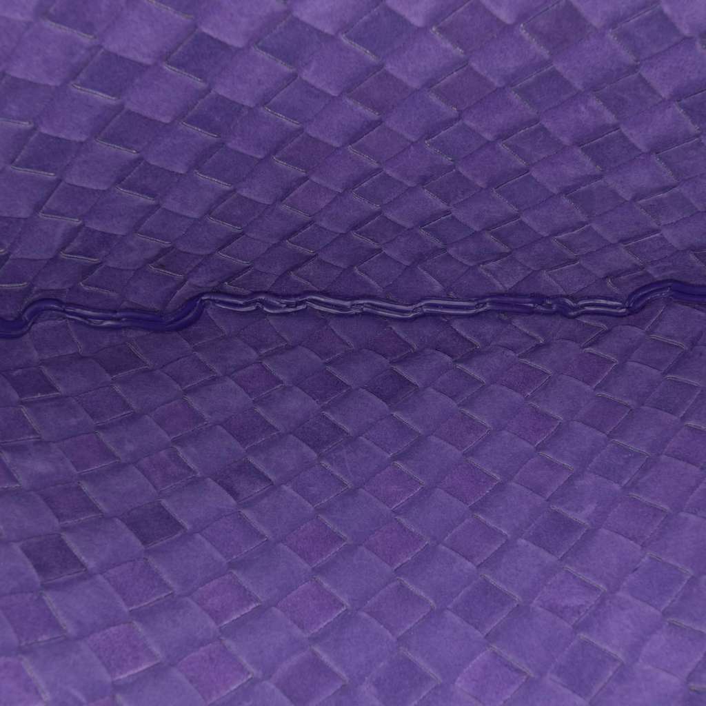 Bottega Veneta Small Nappa Intrecciato Turn Pouch Purple Leather Very good - Model View