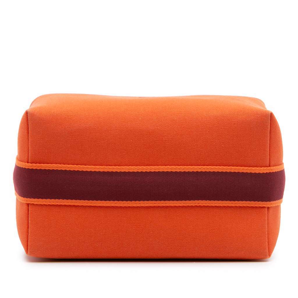 Hermès Large Canvas Bride A Brac Case Orange Canvas Good condition - Inside View