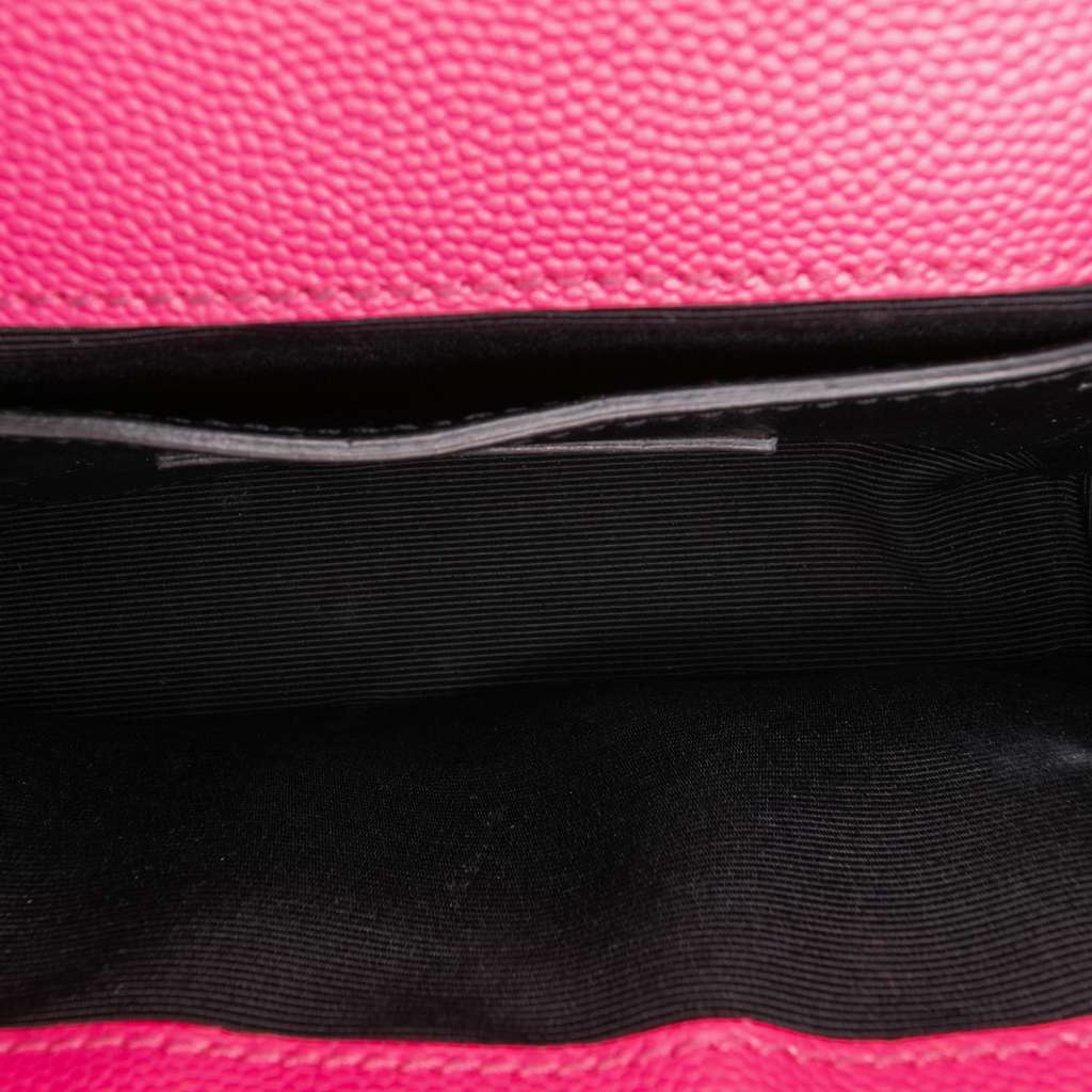Saint Laurent Small Grain De Poudre Monogram Kate Crossbody Pink Leather Very good condition - Model View